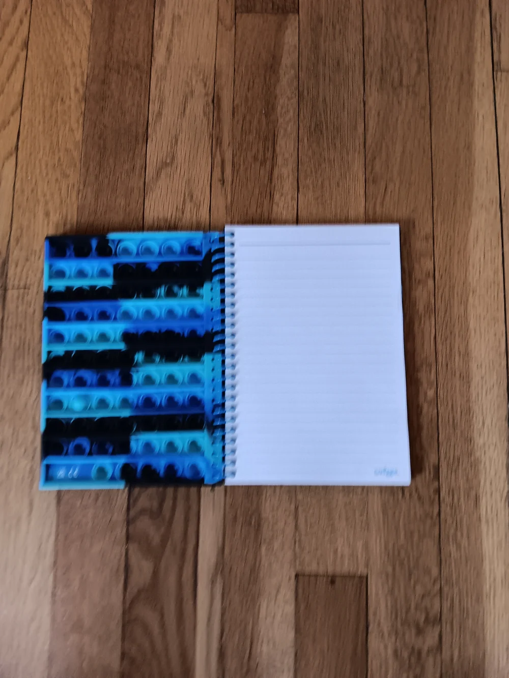 Blue & Black Pop-It Spiral Notebook - Sensory Fidget Cover